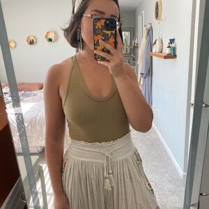 Intimately Free People Speed Dial Bodysuit Tropical Nut size S